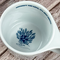 White Lino Mug